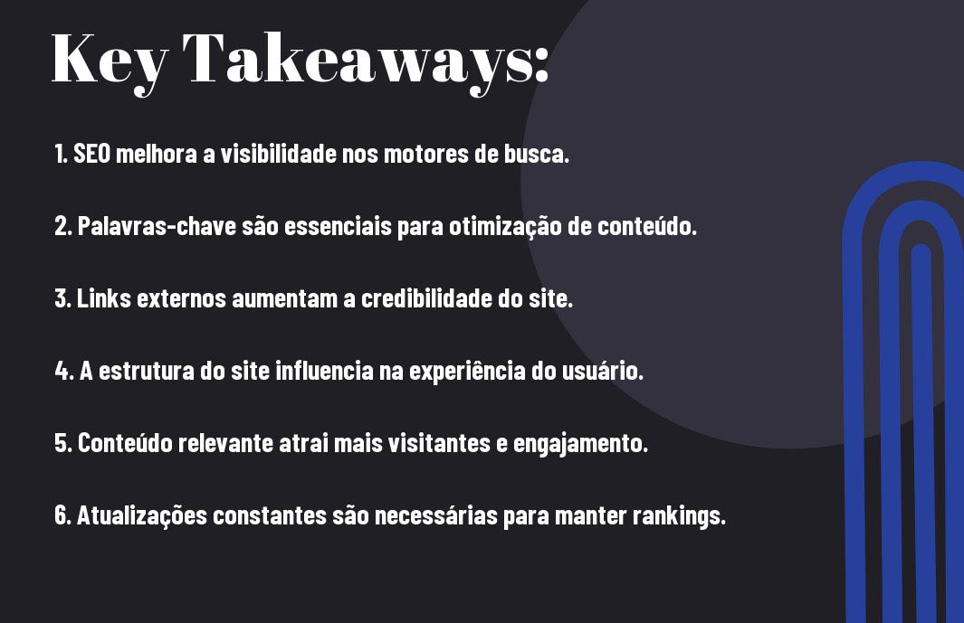 takeaways Como o SEO funciona