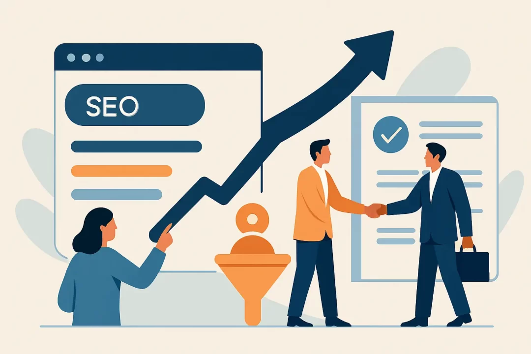 Estratégia de SEO B2B que vira lead e contrato